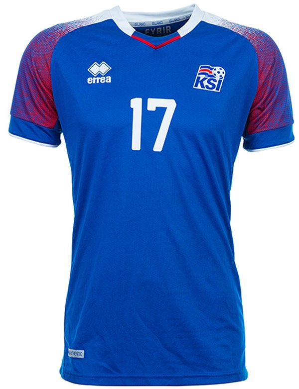 Uniforme 1 da Seleção da Islândia para a Copa do Mundo de 2018