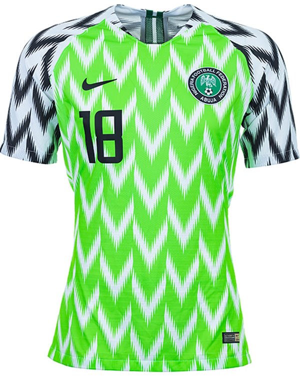 Uniforme 1 da Seleção da Nigéria para a Copa do Mundo de 2018