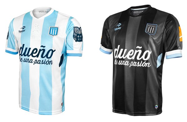 Uniforme 1 e 2 do Racing na Copa Libertadores da Am�rica 2015