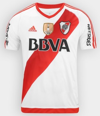 Uniforme 1 do River Plate na Copa Libertadores da Am�rica 2017