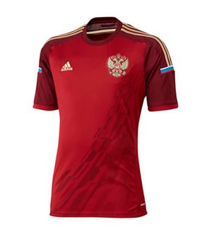 Uniforme 1 da Sele��o da R�ssia para a Copa do Mundo de 2014
