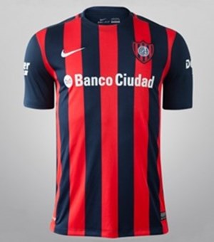 Uniforme 1 do San Lorenzo na Copa Libertadores da Am�rica 2015