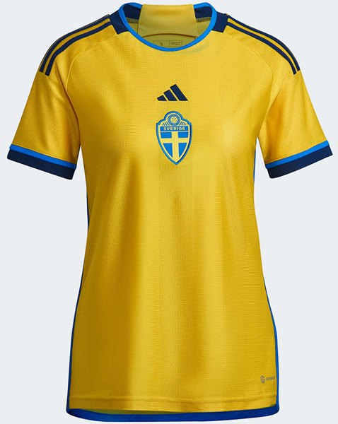 Uniforme 1 da Sele��o da Su�cia para a Copa do Mundo Feminina de 2023