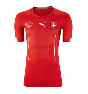 Uniforme 1 da Sele��o da Su��a para a Copa do Mundo de 2014