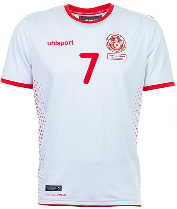 Uniforme 1 da Seleção da Tunísia para a Copa do Mundo de 2018