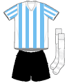 Uniforme 1 da sele��o da Argentina