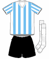 Uniforme 1 da sele��o da Argentina