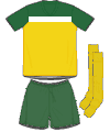 Uniforme 1 da sele��o da Austr�lia