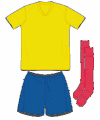 Uniforme 1 da Sele��o Feminina da Col�mbia