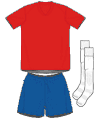 Uniforme 1 da sele��o da Costa Rica