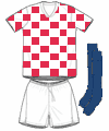 Uniforme 1 da sele��o da Cro�cia