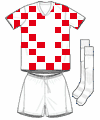 Uniforme 1 da sele��o da Cro�cia