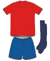Uniforme 1 da sele��o da Espanha