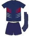 Uniforme 1 da sele��o da Fran�a