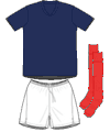 Uniforme 1 da sele��o da Fran�a