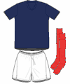 Uniforme 1 da sele��o da Fran�a