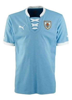 Uniforme 1 da Sele��o do Uruguai para a Copa das Confedera��es 2013