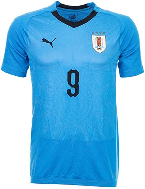 Uniforme 1 da Seleção do Uruguai para a Copa do Mundo de 2018